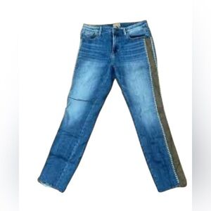 DRIFTWOOD Blue Jeans with Brown Stripe